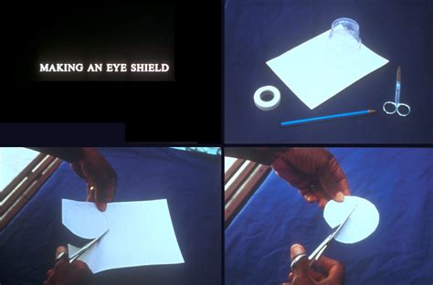 How To Make An Eye Shield Top Right Picture Adhesive Tape Flickr