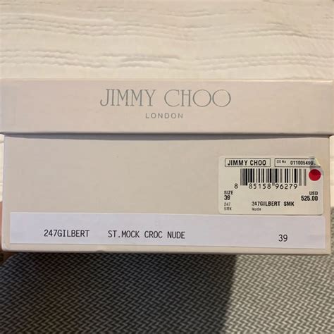 Jimmy Choo Shoes Jimmy Choo Gilbert Pump In Nude Mock Croc Size Poshmark