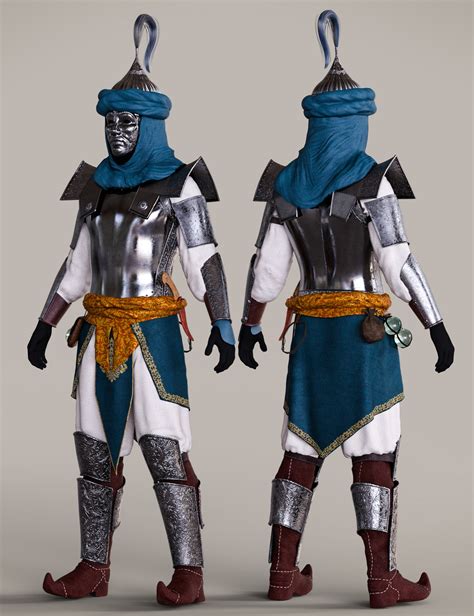 Dforce Killer Assassin Outfit For Genesis And Males Daz D