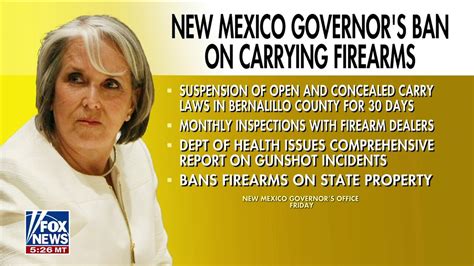 New Mexico Govs Temporary Ban On Carrying Firearms A Political Move