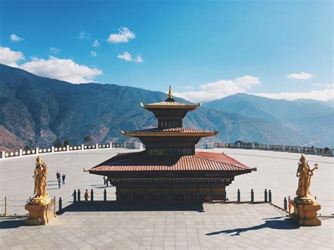 Blue, Yellow, and Green Lighted Pagoda Tower · Free Stock Photo