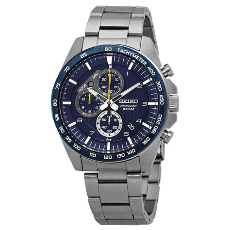 Seiko Motorsport Chronograph Blue Dial Mens Watch Ssb321p1 4954628225030 Ebay