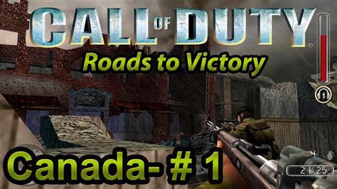 Call Of Duty Roads To Victory Psp Canada Mission 1 Walkthrough No Commentary 1080p 60fps