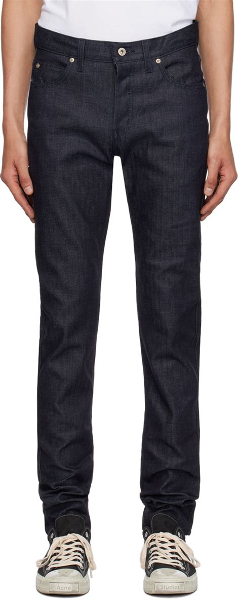 Indigo Super Guy Jeans By Naked Famous Denim On Sale