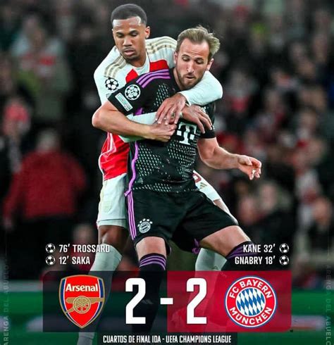 Arsenal Empató Con Bayern De Múnich Por La Ida De Los Cuartos De Final