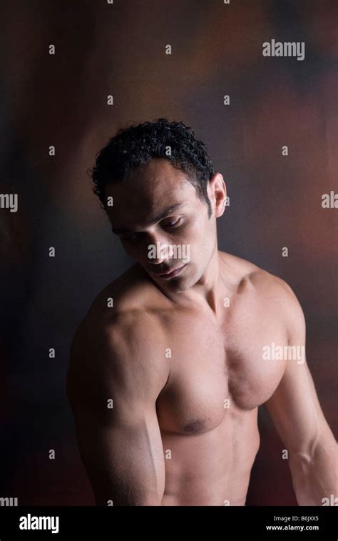 Sad Naked Man Stock Photo Alamy