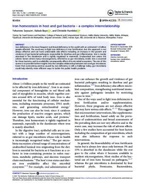 Fillable Online Horizon Documentation Ird Iron Homeostasis In Host And