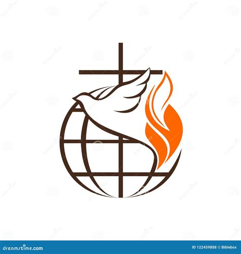 Logo of the Church and Ministry. the Globe, the Cross of Jesus Christ ...