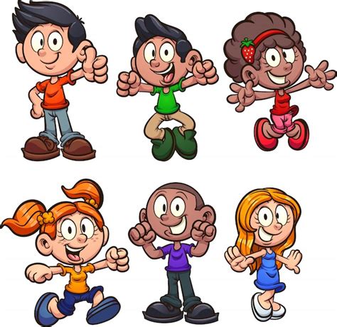 Premium Vector Cartoon Kids