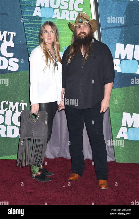 Morgane Stapleton and Chris Stapleton attending the 2015 CMT Music ...