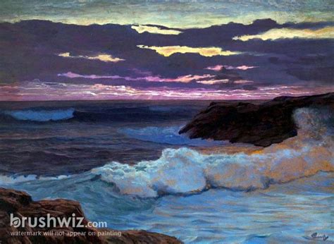 Sea At Sunset By Frederick Judd Waugh Oil Painting Reproduction