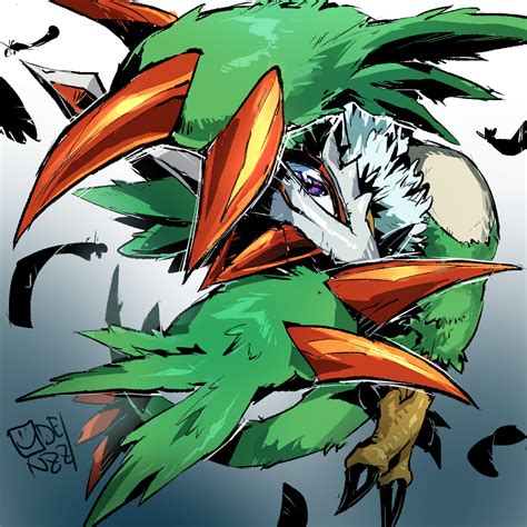 Pteromon Digimon Drawn By Oden Odenzzi Danbooru