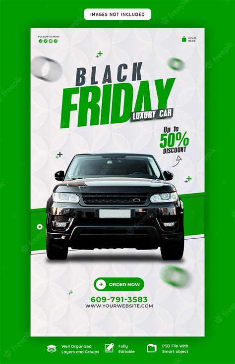 Premium Psd Black Friday Car And Automotive Super Sale Instagram And