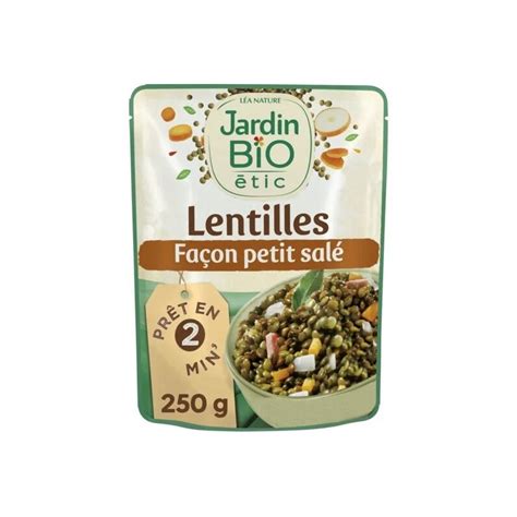 Plat Cuisin Lentilles Fa On Petit Sal Bio Jardin Bio Etic Le Sachet