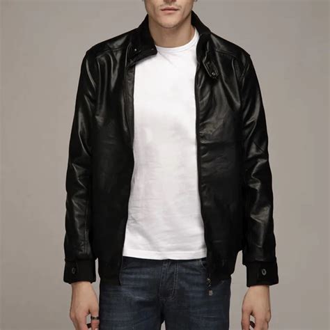 MJARTORIA Новая модная Осенняя мужская кожаная куртка размера плюс 3XL ...