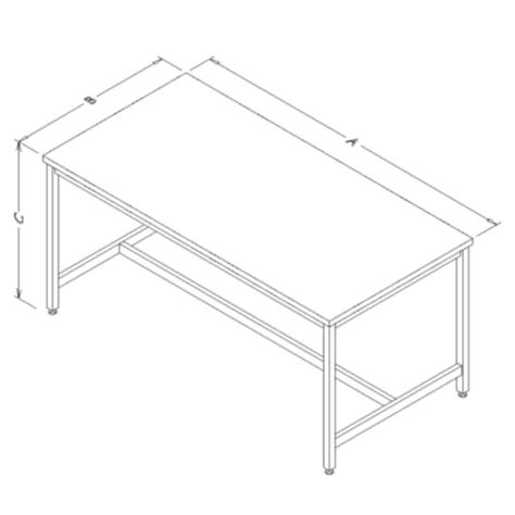 Rdm Laboratory Table A P Flat Top Lab Table