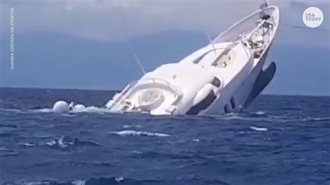 Luxury Yacht Sinks Off The Coast Of Italy Passengers Rescued