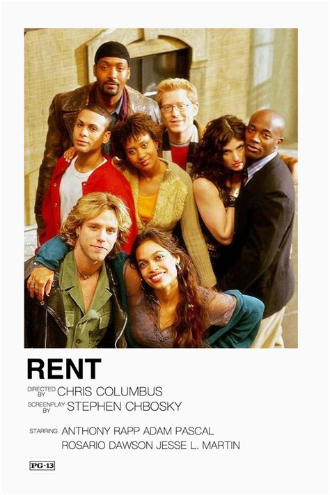 Minimalist Movie Poster Rent | Rent musical poster, Broadway posters ...