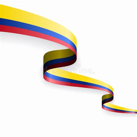 Fondo Ondulado Colombiano De La Bandera Ilustración Del Vector