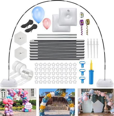 Mosfiata Balloon Arch Kit 10ft Wide Adjustable Balloon