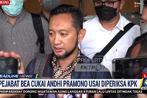 Usai Diperiksa Kpk Andhi Pramono Berikan Klarifikasi Soal Rumah Mewah