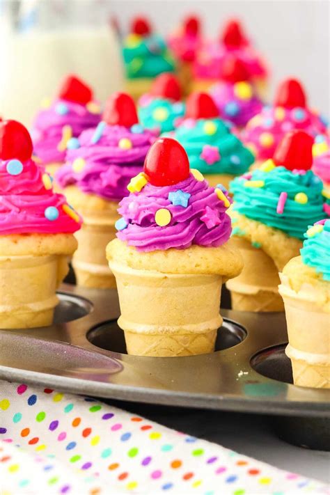 Mini Cone Cupcakes Recipe Xoxobella