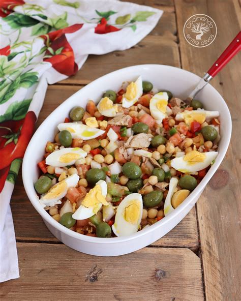 Ensalada De Garbanzos Ideal Para El Verano Cocinando Entre Olivos