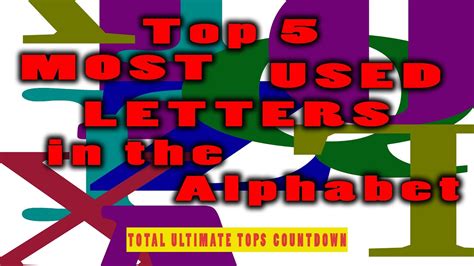 What Are The Most Used Letters In The English Alphabet | Images and Photos finder