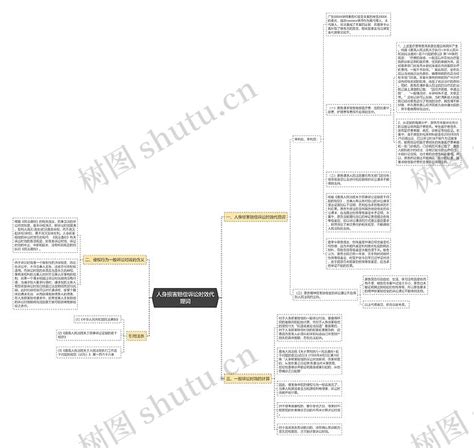 人身损害赔偿诉讼时效代理词思维导图编号p7125010 Treemind树图