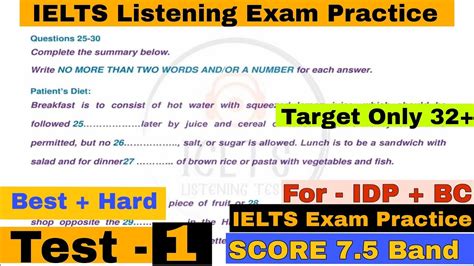 Very Hard Listening Test 2023 Idp Real Ielts Listening Test 2023