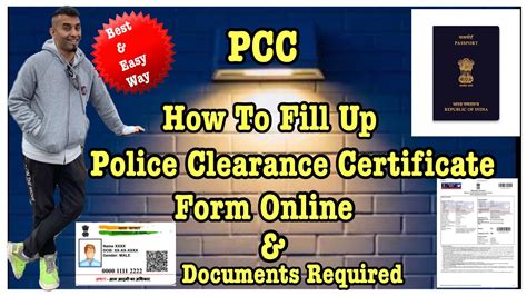 Police Clearance Certificate Pcc Application Form Off