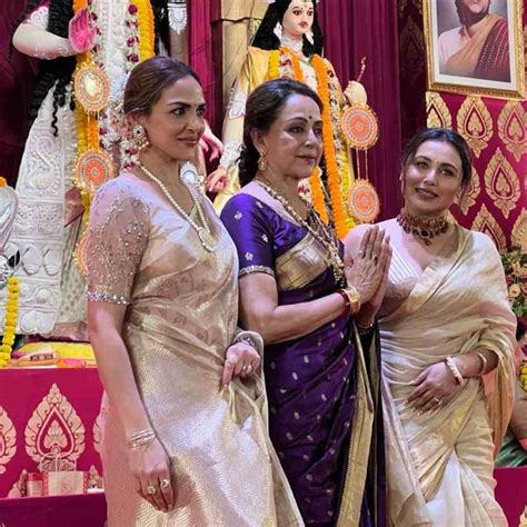 Rani Mukerji S Durga Puja Celebrations Dhunuchi Dance Star Studded