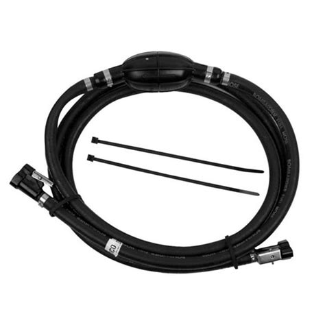 Johnsonevinrudeomc New Oem 516 Fuel Gas Line 8ft Hose And Primer Bulb 5008609