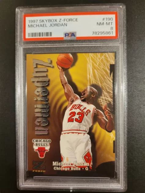 Skybox Z Force Michael Jordan Psa Nm Mt Chicago Bulls