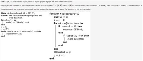 Solved Let G V E Be A Directed Acyclic Graph An Chegg