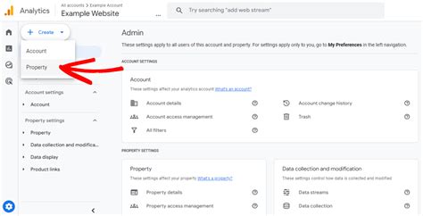 How To Add A Website Property To Google Analytics In