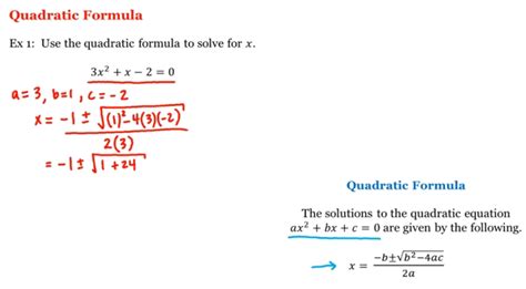 Math A B Pre Calculus Quadratic Formula Uc Irvine Uci Open