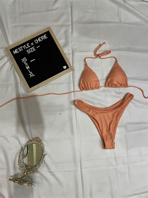 Orange Micro Bikini Women S Fashion Swimwear Bikinis Swimsuits On Carousell