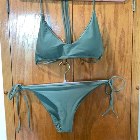 Swim Army Green Bikini Thong Suit Poshmark