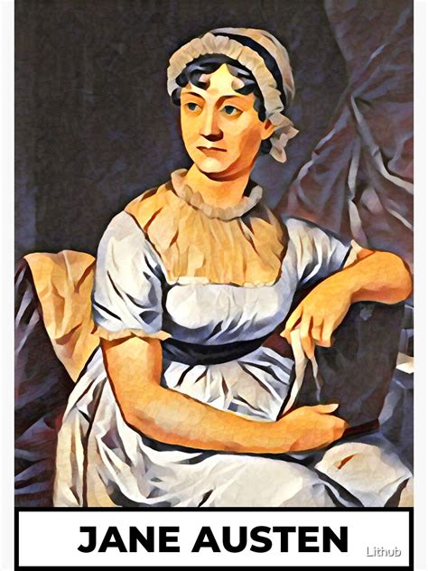 "Jane Austen Art | Jane Austen Portrait | Jane Austen Artwork " Sticker ...