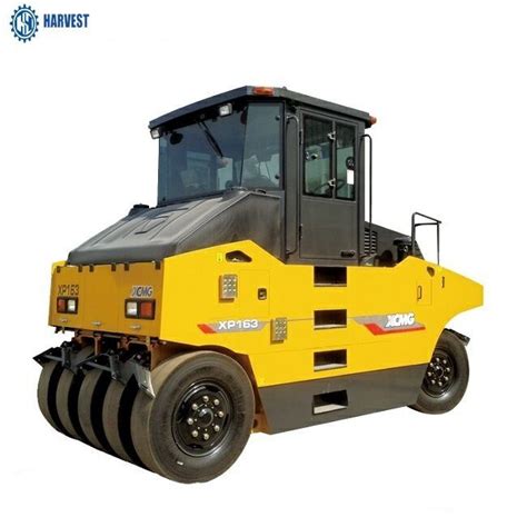 Poder 86kW XCMG XP163 16 Ton Pneumatic Tire Roller De Min Turning