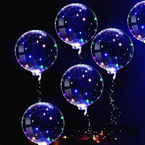 Clear Transparent Ballon Glowing In The Dark Globos Flashing Luminous