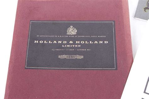 Holland And Holland A Folio Comprising A Brief History Of The Company