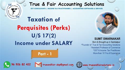 Taxation Of Perquisites Income Under The Head Salary U S Part