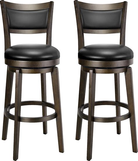 Amazon.com: PrimeZone Swivel Bar Stools Set of 2, 30 Inch Bar Height