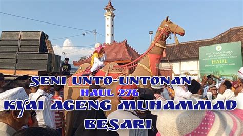 Seni Unto Untonan Di Parkiran Masjid Tegalsari Dalam Rangka Haul