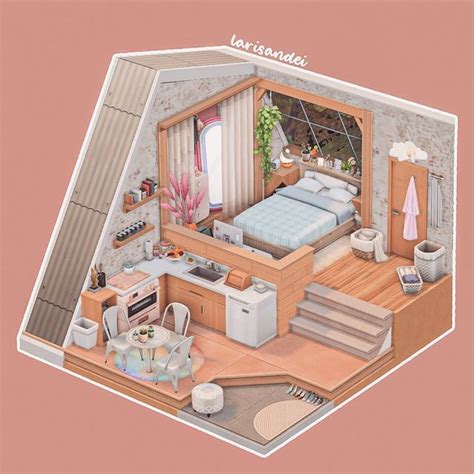 Larisandei The Sims Builds On Instagram Tiny Apartment Gallery