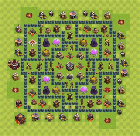 Gute Farm Base Rathaus Level 10 - COC Clash of Clans - TH10 / RH10 - (#18)