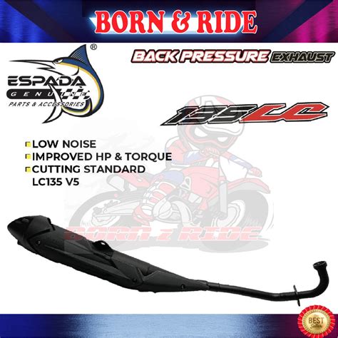 Born Ride Espada Exhaust Pipe Back Pressure Rs Rsx Rsx Mm