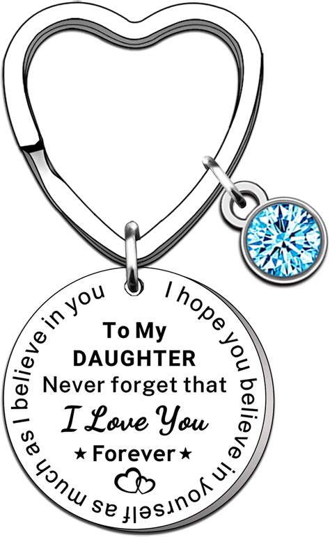 Ttoven Daughter Ts Daughter Keyring From Dad Mum Daughter Birthday